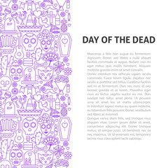 Day of the Dead Line Pattern Concept
