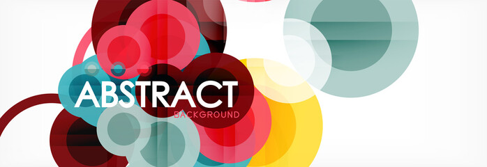 Circle composition abstract background