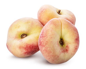 Fig peach isolated on white background. Clipping path