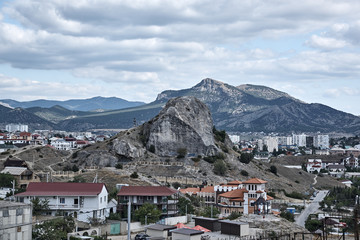 Russia. Crimea. City Sudak. Sugar Head Rock