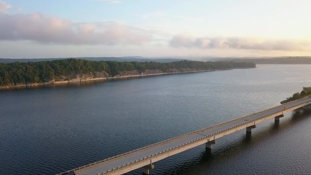View of bridge crossing a lake