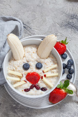 Easter Bunny rabbit porridge breakfast