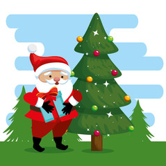 happy merry christmas santa claus character