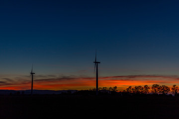 Sonnenuntergang im Thüringer Becken