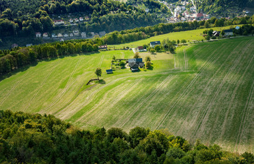 Obraz premium Landschaft in Sachsen