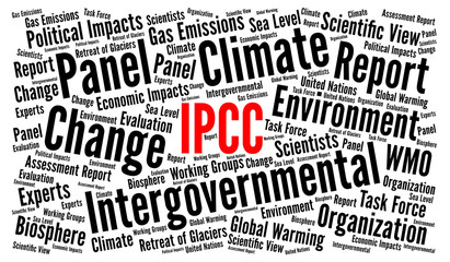 IPCC, intergovernmental panel on climate change word cloud