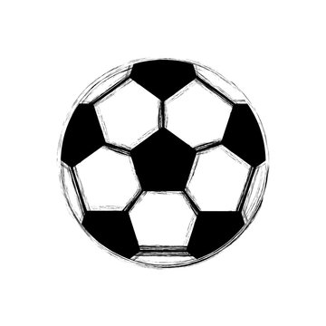 Isolated soccer ball image. Vector illustration design