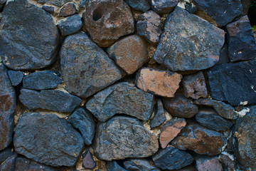 Basalt heavy wall, background