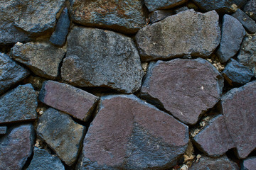 Background of basalt masonry