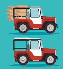 coffee car transportation icon