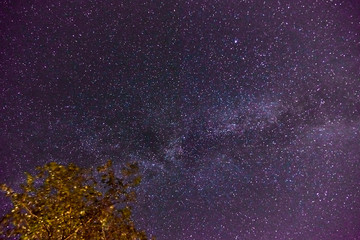   Milky way. Galaxy on night sky. 