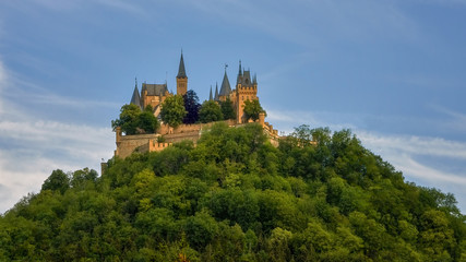 Hohenzollern Castle, Germany - the seat of the former ruling German Hohenzollern dynasty from Swabia