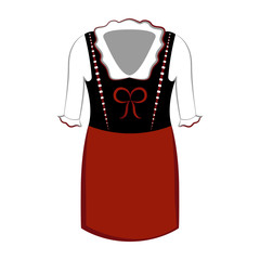 Traditional oktoberfest dress icon. Vector illustration design