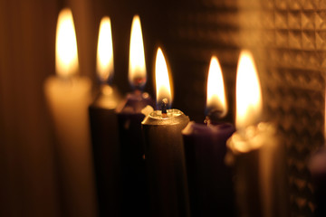 Lighting the Menorah