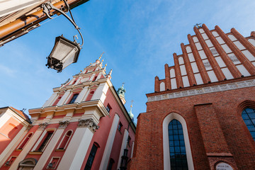  Warsaw old town. St. John's Archcathedral and Shrine of Our Lady of Grace the Patron of Warsaw