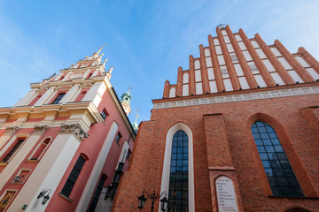  Warsaw old town. St. John's Archcathedral and Shrine of Our Lady of Grace the Patron of Warsaw