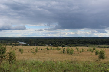 landscape with clouds