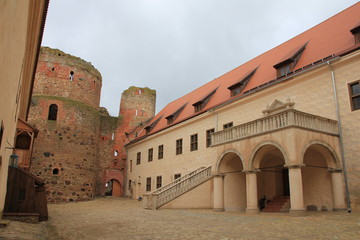 Fototapeta premium Bauska Innenhof Lettland 