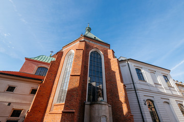 St. John's Archcathedral and old Townhouses in Warsaw, Poland.