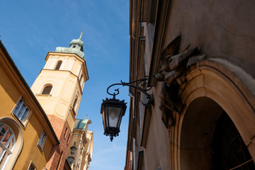 St. John's Archcathedral and old Townhouses in Warsaw, Poland.