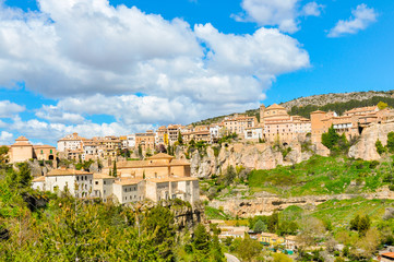 Fototapeta na wymiar Landscape of the medieval city of Cuenca, Spain.