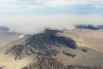 Storm Clouds over Desert Landscape