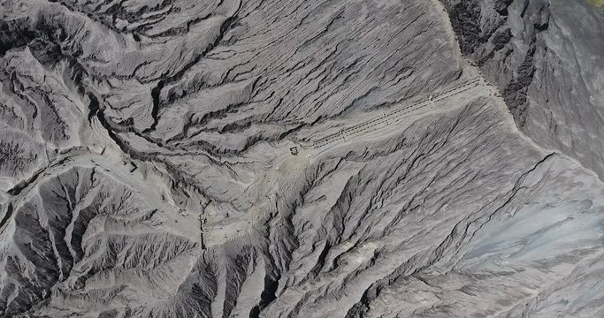 bromo mountain texture from above.