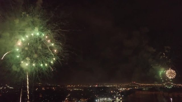 4TH OF JULY OVER THE MISSISSIPPI RIVER IN NOLA.