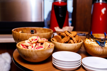 Sweets station in the coworking office