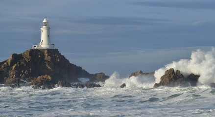 La Corbiere lighthouse, Jersey, U.K.
Storm Callum in autumn.