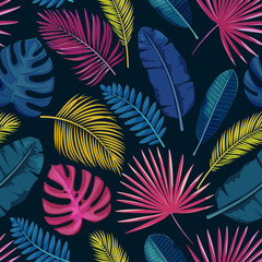 Tropical seamless pattern