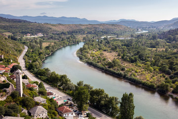 Valley of the river Neretva in Bosnia and Herzegovina