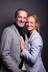 Commercial caucasian love couple