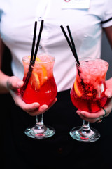 food dish sushi cocktails