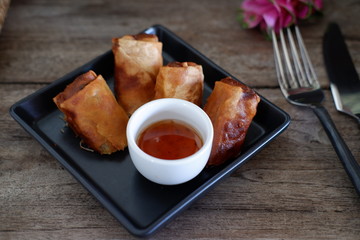 deep fried spring rolls
