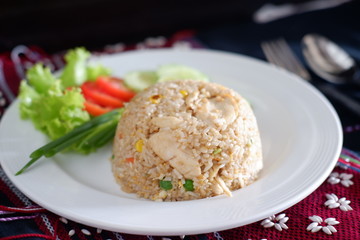 fried rice with chicken