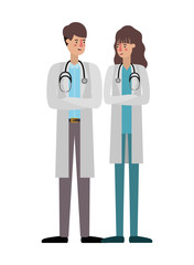 couple of doctors avatar character