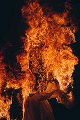 Burning, fire