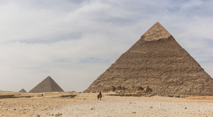 Fototapeta na wymiar The pyramids in Egypt.
