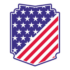 american shield isolated icon