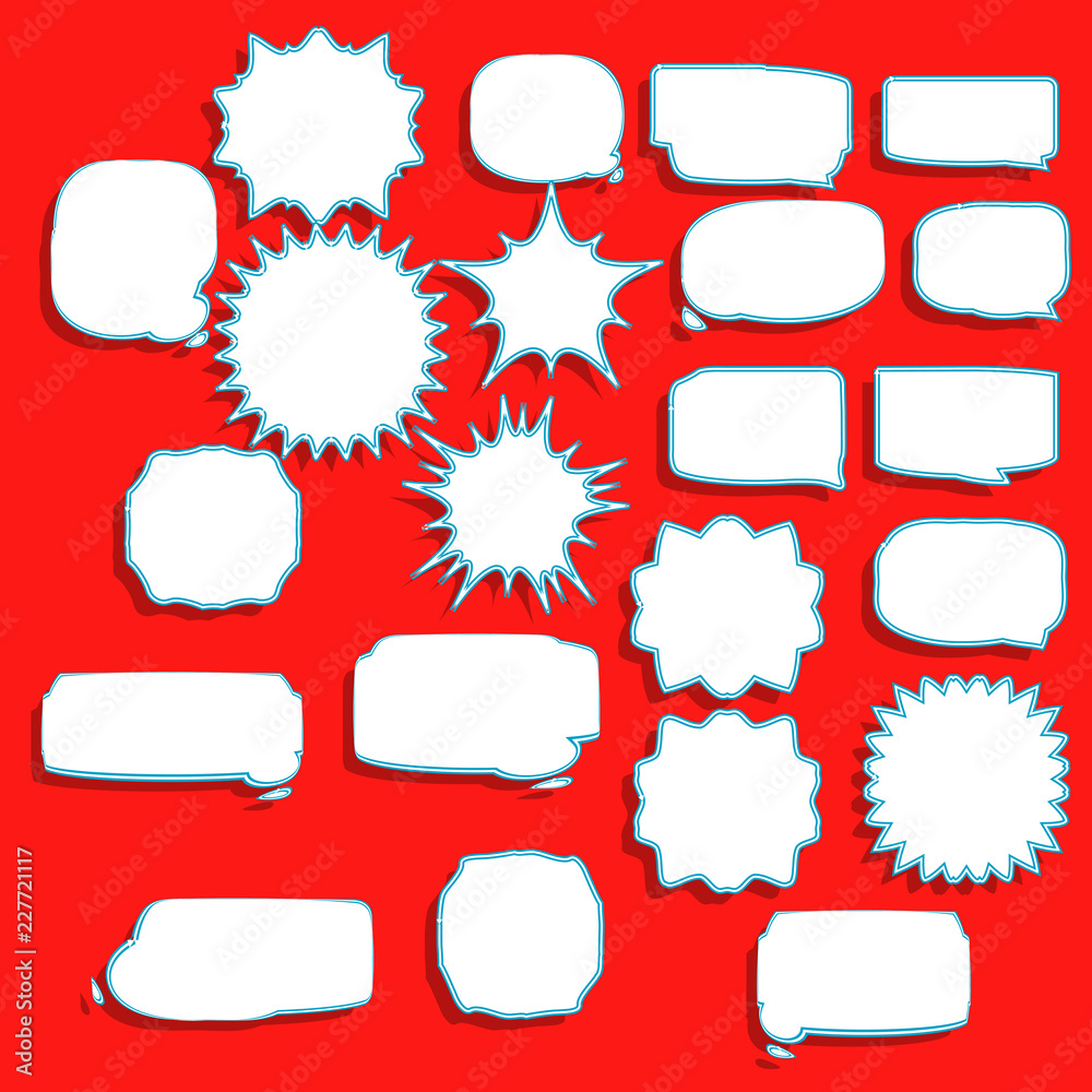 Poster starburst bubble text template vector element