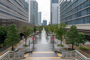 みなとみらい地区のビル群の風景