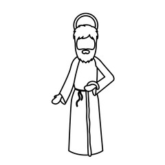 Joseph cartoon of holy night design