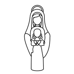 Mary and jesus of holy night design