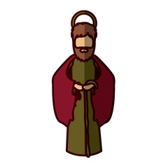 Joseph cartoon of holy night design