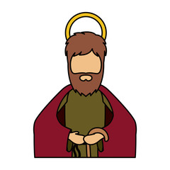 Joseph cartoon of holy night design