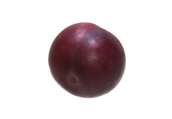 cherry plum isolated on white background