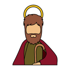 Joseph cartoon of holy night design