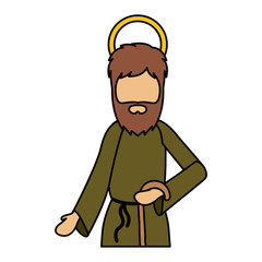 Joseph cartoon of holy night design