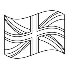 Isolated united kingdom flag design